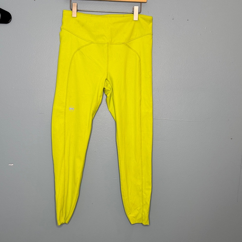 Bright Yellow Janji Running leggings
